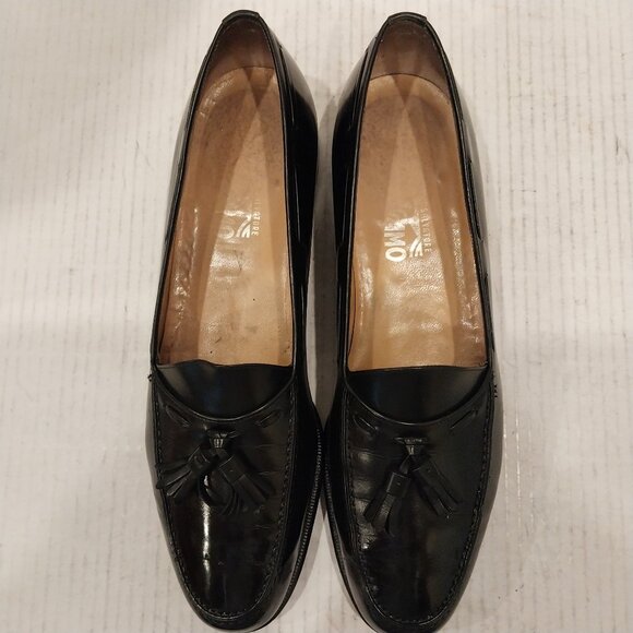 SALVATORE FERRAGAMO men's size 10.5 B black loafer. - Picture 4 of 8